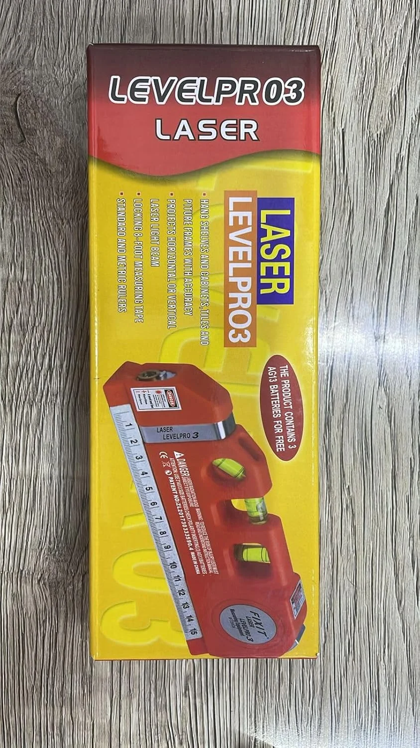 ابزار تراز لیزری چند منظوره REBENUO، کیت تراز لیزری استاندارد خطی با خط لیزری و نوار اندازه گیری و خط کش مدرج قابل تنظیم ابزار تراز لیزری چند منظوره REBENUO، کیت تراز لیزری استاندارد خطی با خط لیزری و نوار اندازه گیری و خط کش مدرج قابل تنظیم