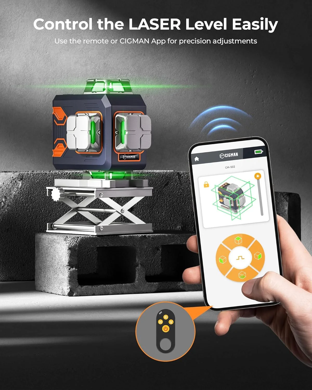 تراز لیزری سایگمن 4x360° با 16 خط، دارای کنترل از راه دور و اپلیکیشن، لیزر خطی متقاطع خودتراز شونده سبز، خط عمودی/افقی 4 بعدی برای ساخت و ساز، بازسازی خانه، آویزان کردن تصاویر تراز لیزری سایگمن 4x360° با 16 خط، دارای کنترل از راه دور و اپلیکیشن، لیزر خطی متقاطع خودتراز شونده سبز، خط عمودی/افقی 4 بعدی برای ساخت و ساز، بازسازی خانه، آویزان کردن تصاویر