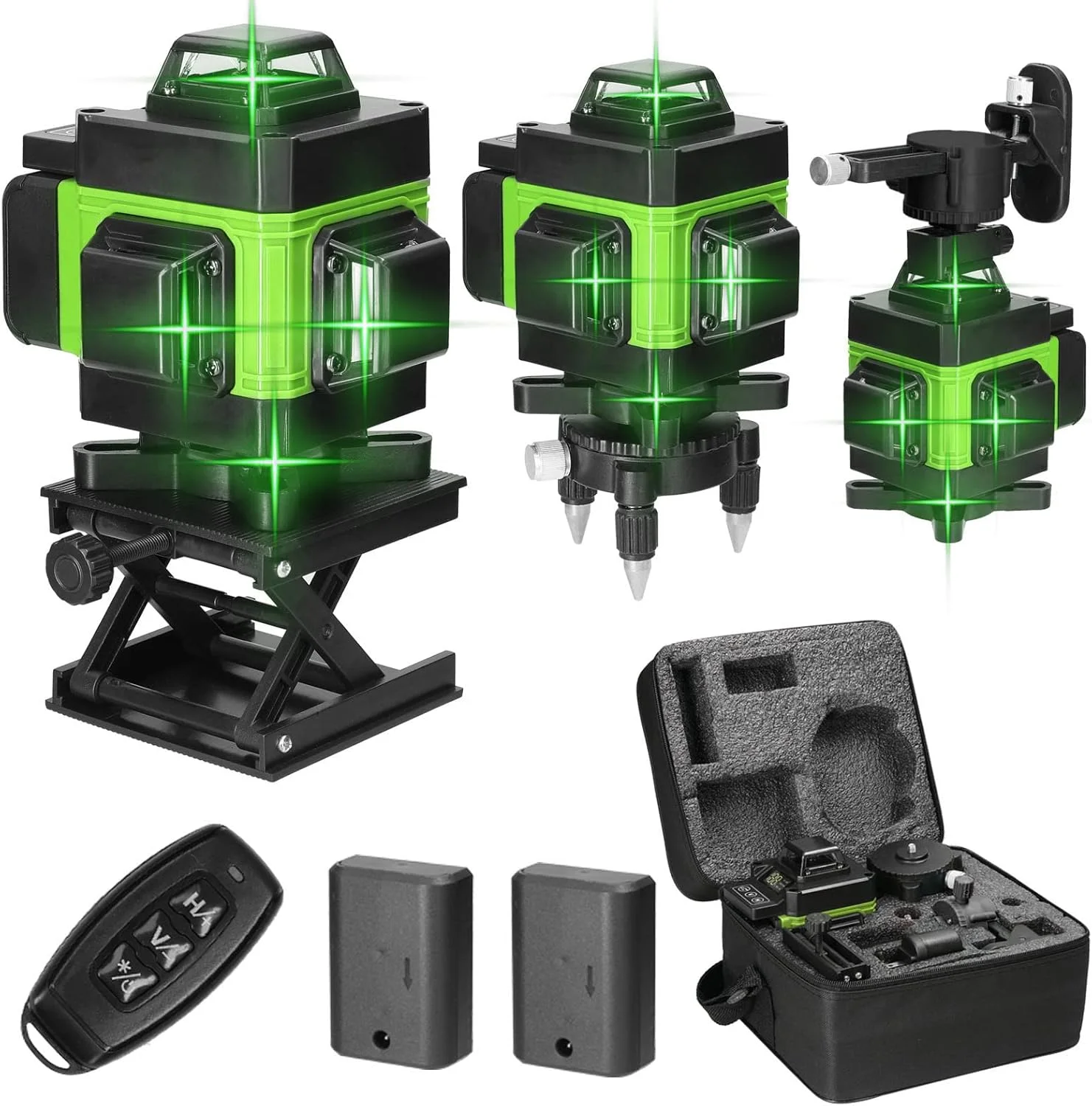 تراز لیزری چند منظوره Eacam 4D با 16 خط، خودتراز تا 3 درجه، دستگاه تراز با باتری لیتیومی قابل شارژ USB، دارای خطوط عمودی و افقی شیب دار تراز لیزری چند منظوره Eacam 4D با 16 خط، خودتراز تا 3 درجه، دستگاه تراز با باتری لیتیومی قابل شارژ USB، دارای خطوط عمودی و افقی شیب دار