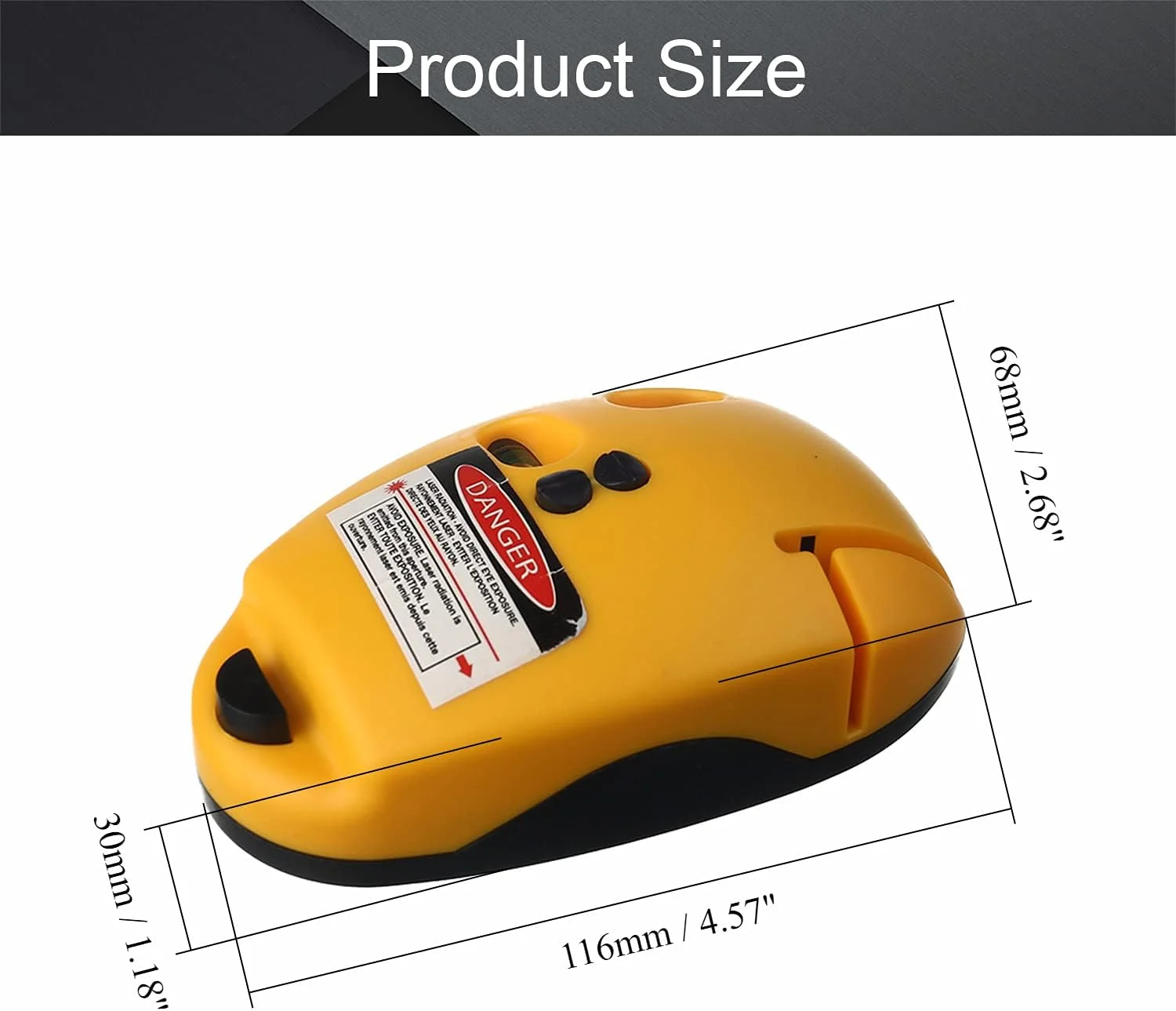 تراز و ابزار Utoolmart 90° تراز لیزری خطی داخلی محدوده اندازه گیری تراز لیزری زرد تراز و ابزار Utoolmart 90° تراز لیزری خطی داخلی محدوده اندازه گیری تراز لیزری زرد