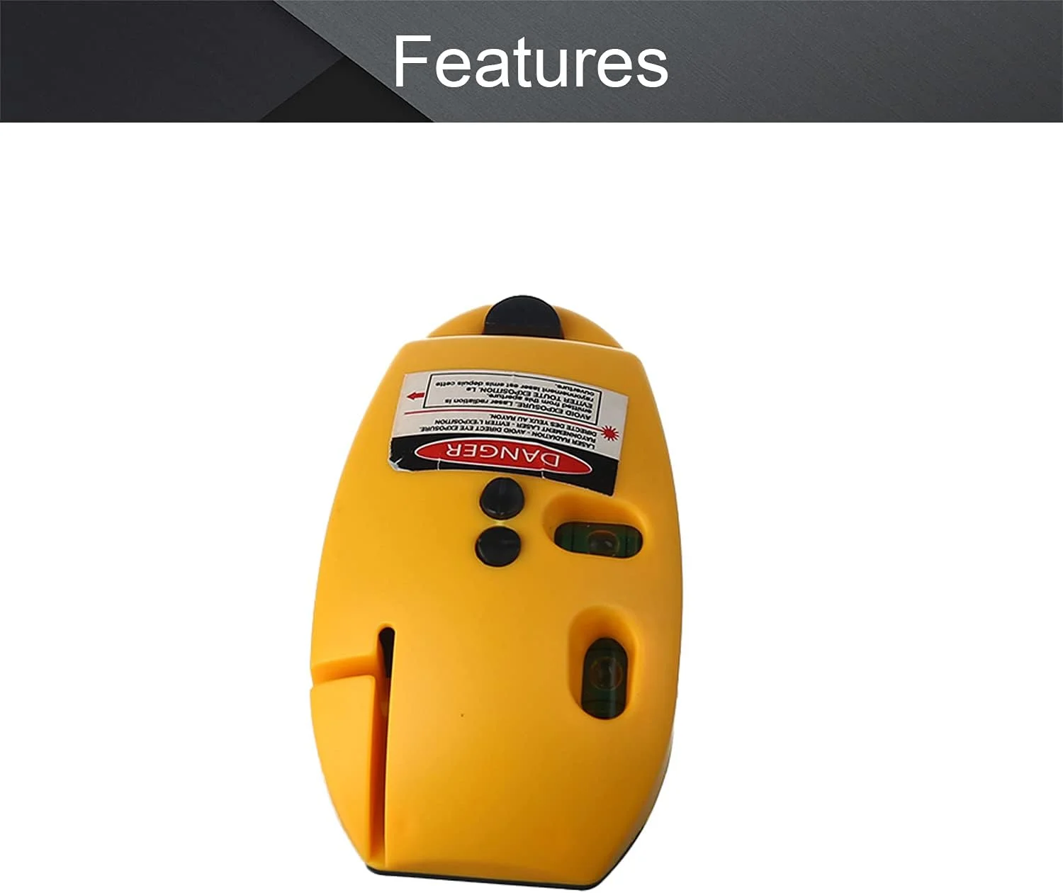 تراز و ابزار Utoolmart 90° تراز لیزری خطی داخلی محدوده اندازه گیری تراز لیزری زرد تراز و ابزار Utoolmart 90° تراز لیزری خطی داخلی محدوده اندازه گیری تراز لیزری زرد