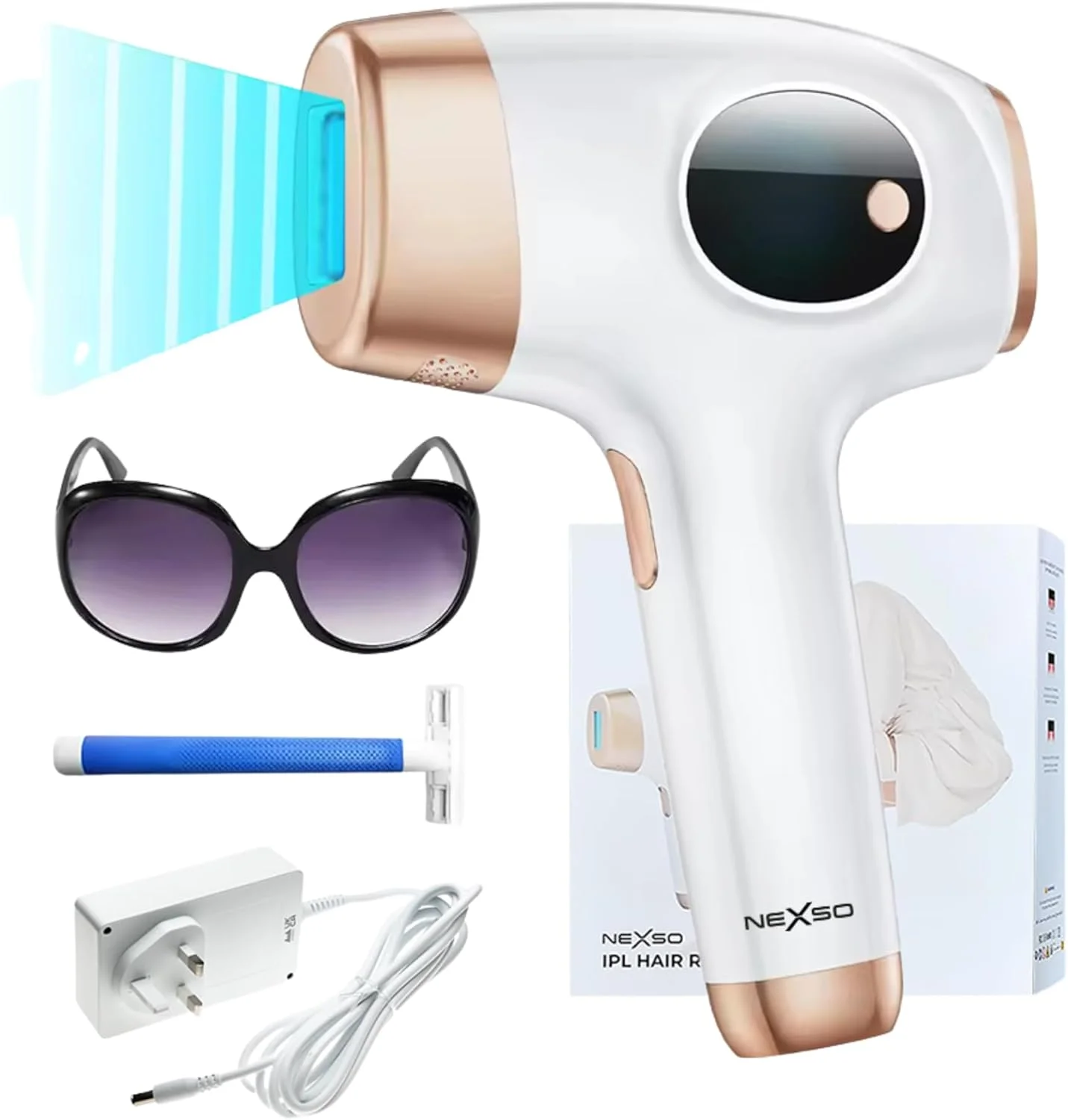 دستگاه لیزر حذف موهای زائد IPL | حذف موهای زائد برای زنان و مردان، 9 سطح انرژی، 999999 پالس - جوانسازی پوست و درمان آکنه، فناوری خنک کننده، حذف موهای زائد لیزری بدون درد و کارآمد دستگاه لیزر حذف موهای زائد IPL | حذف موهای زائد برای زنان و مردان، 9 سطح انرژی، 999999 پالس - جوانسازی پوست و درمان آکنه، فناوری خنک کننده، حذف موهای زائد لیزری بدون درد و کارآمد