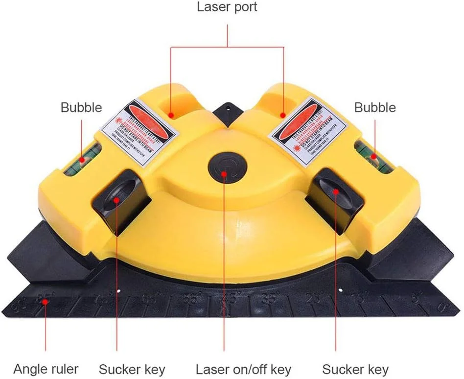 تراز لیزری NANANA، زاویه راست 90 درجه، تراز لیزری افقی و عمودی، تراز مربعی با لیزرهای عمود تراز لیزری NANANA، زاویه راست 90 درجه، تراز لیزری افقی و عمودی، تراز مربعی با لیزرهای عمود