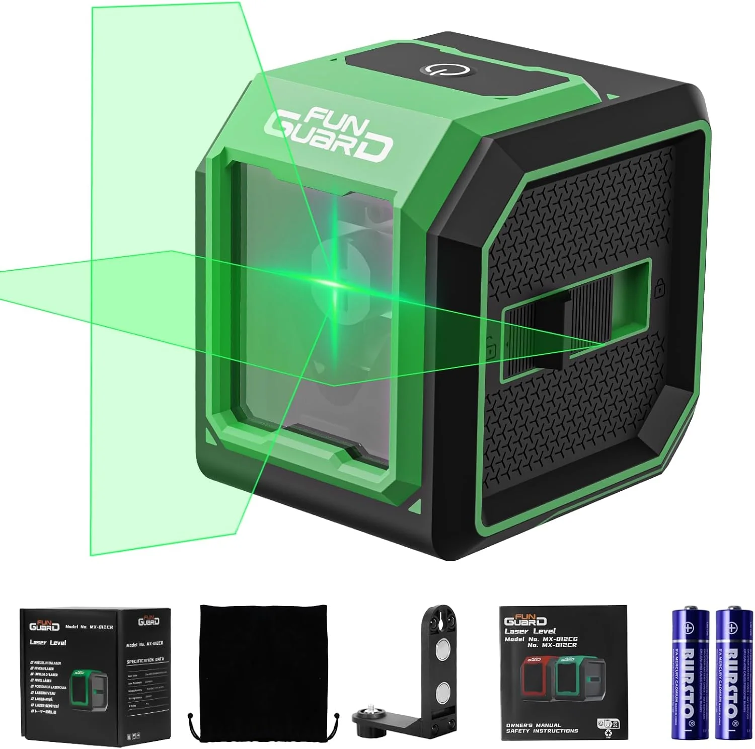 تراز لیزری سبز با حالت خودترازی و دستی، تراز لیزری افقی و عمودی با براکت مغناطیسی 360 درجه، 2 عدد باتری AA برای ساخت و ساز، دکوراسیون منزل، DIY و غیره. تراز لیزری سبز با حالت خودترازی و دستی، تراز لیزری افقی و عمودی با براکت مغناطیسی 360 درجه، 2 عدد باتری AA برای ساخت و ساز، دکوراسیون منزل، DIY و غیره.