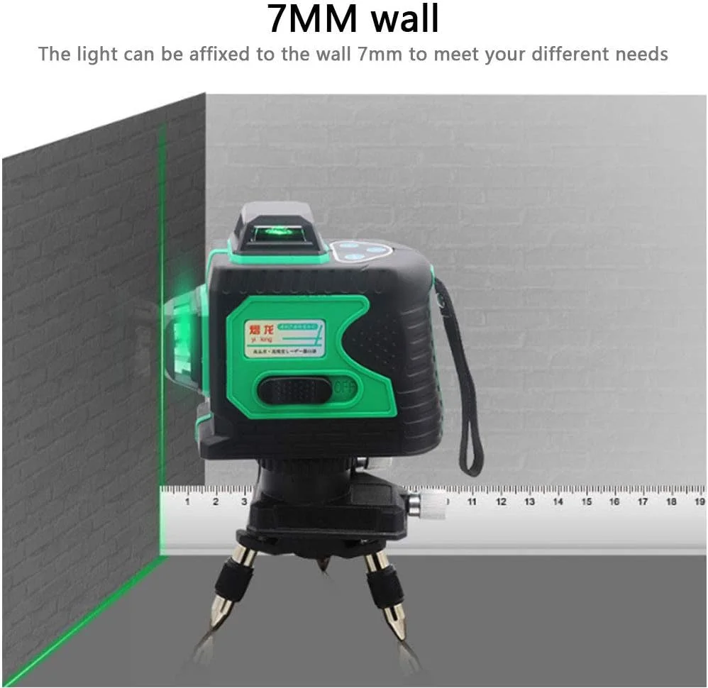 تراز لیزری خودتراز NANANA، نور سبز آبی چرخشی 360 درجه سه بعدی، دقت بالا، پرتاب کننده خط خودکار، کیت لیزر چرخشی، تراز لیزری 12 خطی، E تراز لیزری خودتراز NANANA، نور سبز آبی چرخشی 360 درجه سه بعدی، دقت بالا، پرتاب کننده خط خودکار، کیت لیزر چرخشی، تراز لیزری 12 خطی، E