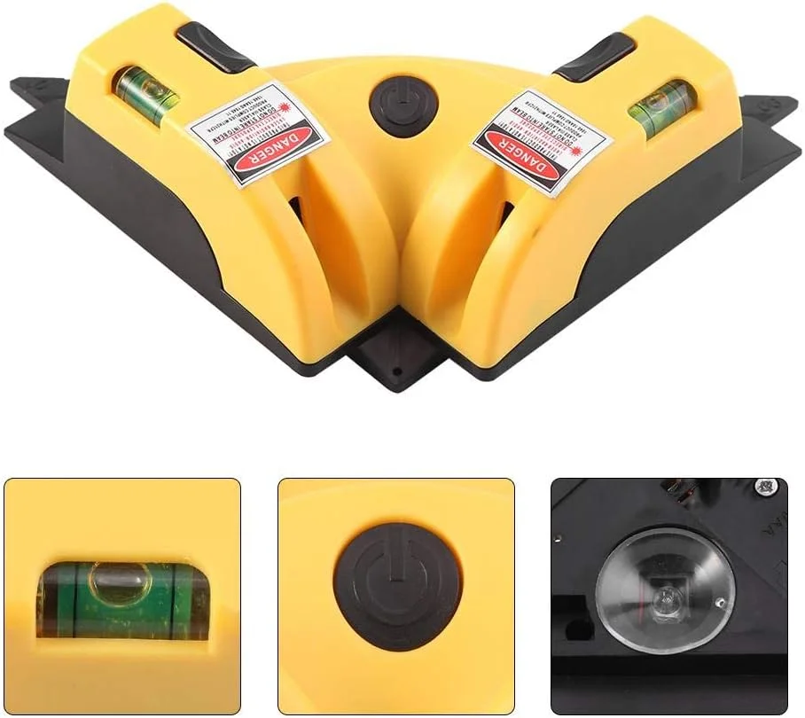 تراز لیزری، زاویه راست 90 درجه، تراز لیزری افقی و عمودی، ابزار طرحبندی تراز مربعی با پرتو خط لیزری مادون قرمز، تراز خط کف تراز لیزری، زاویه راست 90 درجه، تراز لیزری افقی و عمودی، ابزار طرحبندی تراز مربعی با پرتو خط لیزری مادون قرمز، تراز خط کف