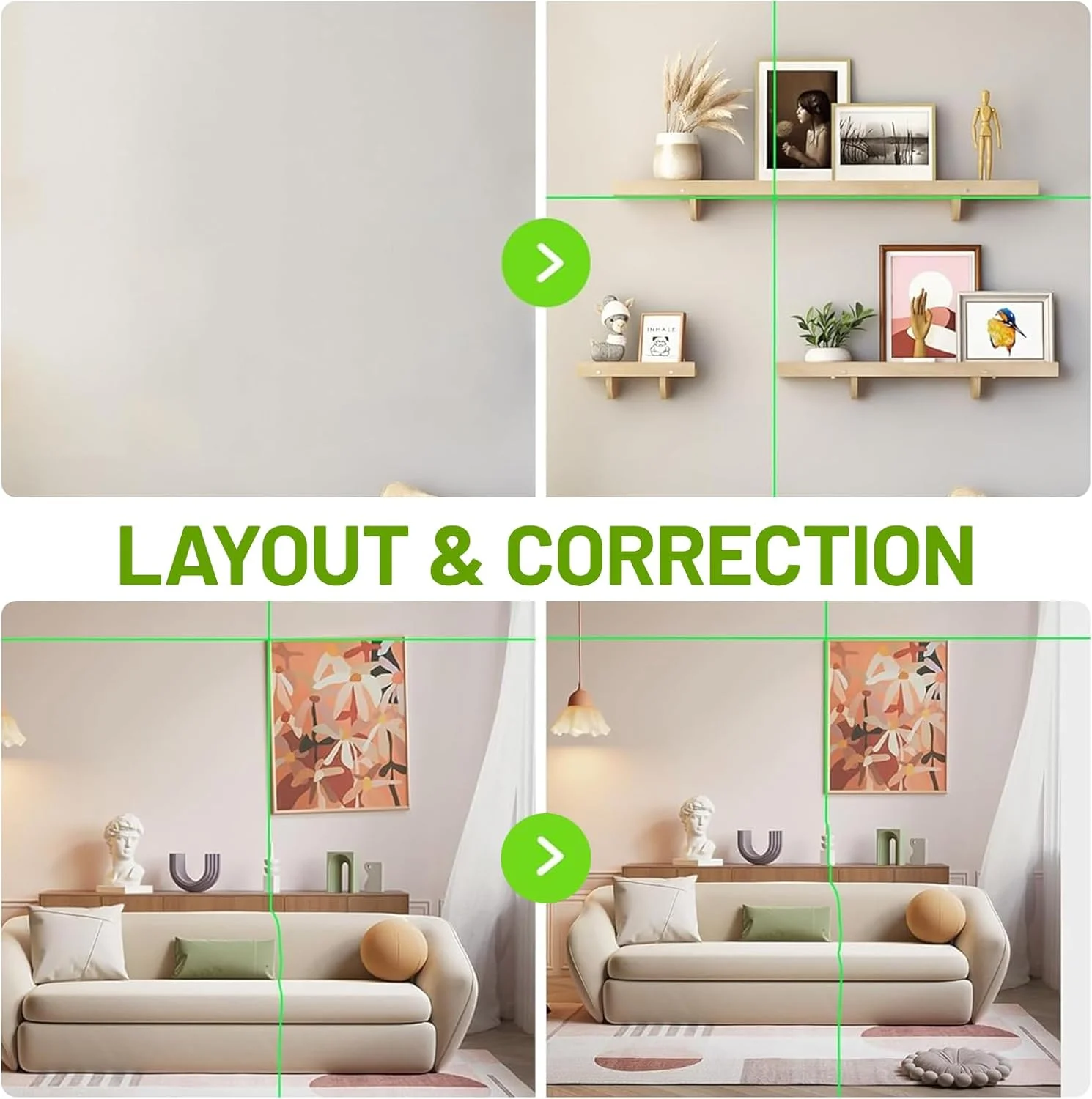 تراز لیزری Huepar، 30 متر خودتراز خطی سبز رنگ برای نصب قاب عکس، کاشی کاری، دکوراسیون و ساخت و سازهای داخلی – دارای پایه مغناطیسی 360 درجه و باتری قلمی تراز لیزری Huepar، 30 متر خودتراز خطی سبز رنگ برای نصب قاب عکس، کاشی کاری، دکوراسیون و ساخت و سازهای داخلی – دارای پایه مغناطیسی 360 درجه و باتری قلمی