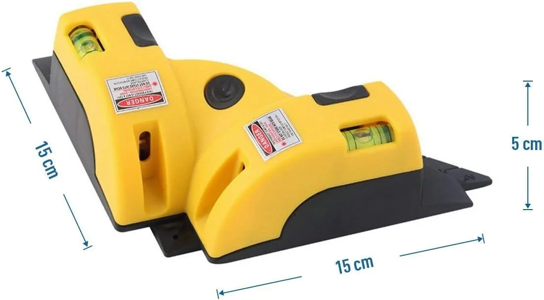 تراز لیزری زاویه راست 90 درجه KARDIFF، ابزار اندازه گیری پرتو لیزری برای کاشی کاری، تراز کردن خطوط متقاطع، تراز لیزری افقی و عمودی، تراز مربعی با دو فنجان مکش تراز لیزری زاویه راست 90 درجه KARDIFF، ابزار اندازه گیری پرتو لیزری برای کاشی کاری، تراز کردن خطوط متقاطع، تراز لیزری افقی و عمودی، تراز مربعی با دو فنجان مکش