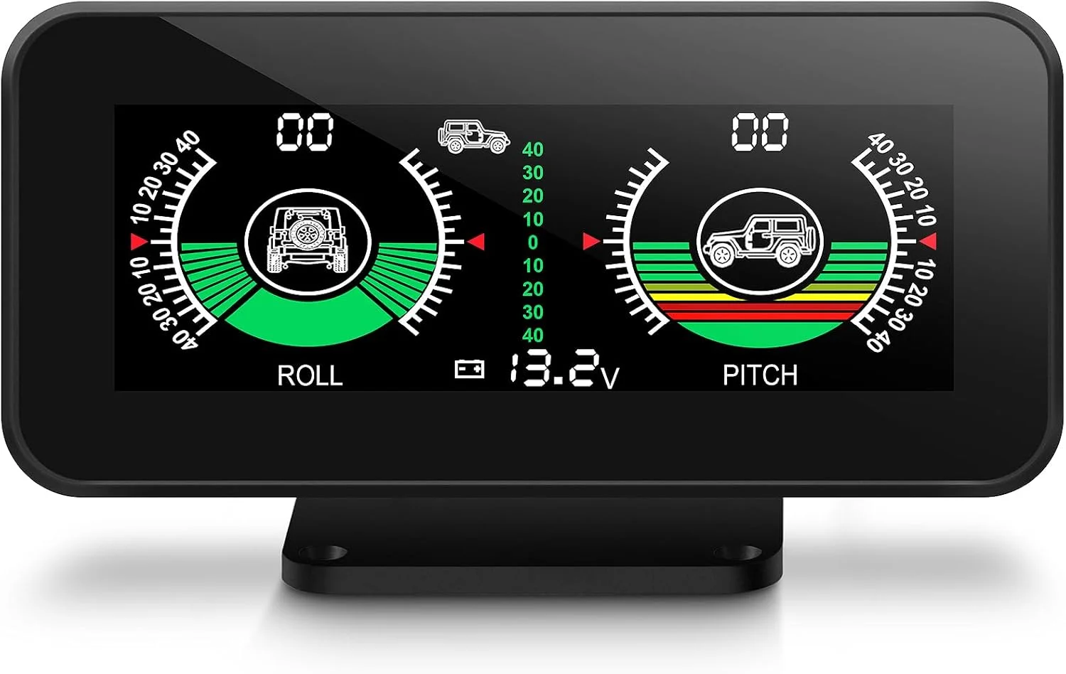 شیب سنج دیجیتال GPS خودرو Azonee، شیب سنج خودرو برای رانندگی خارج از جاده، شیب سنج چند منظوره دیجیتال داشبورد، ارتقاء سطح شیب سنج HUD خودرو برای خواندن آسان رول و پیچ