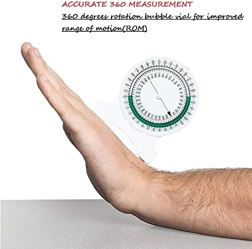 شیب سنج Xuesong برای فیزیوتراپی | شیب سنج PT بدون نشتی برای اندازه گیری دامنه حرکتی (ROM) توسط SenseAid برای دانشجویان و متخصصان