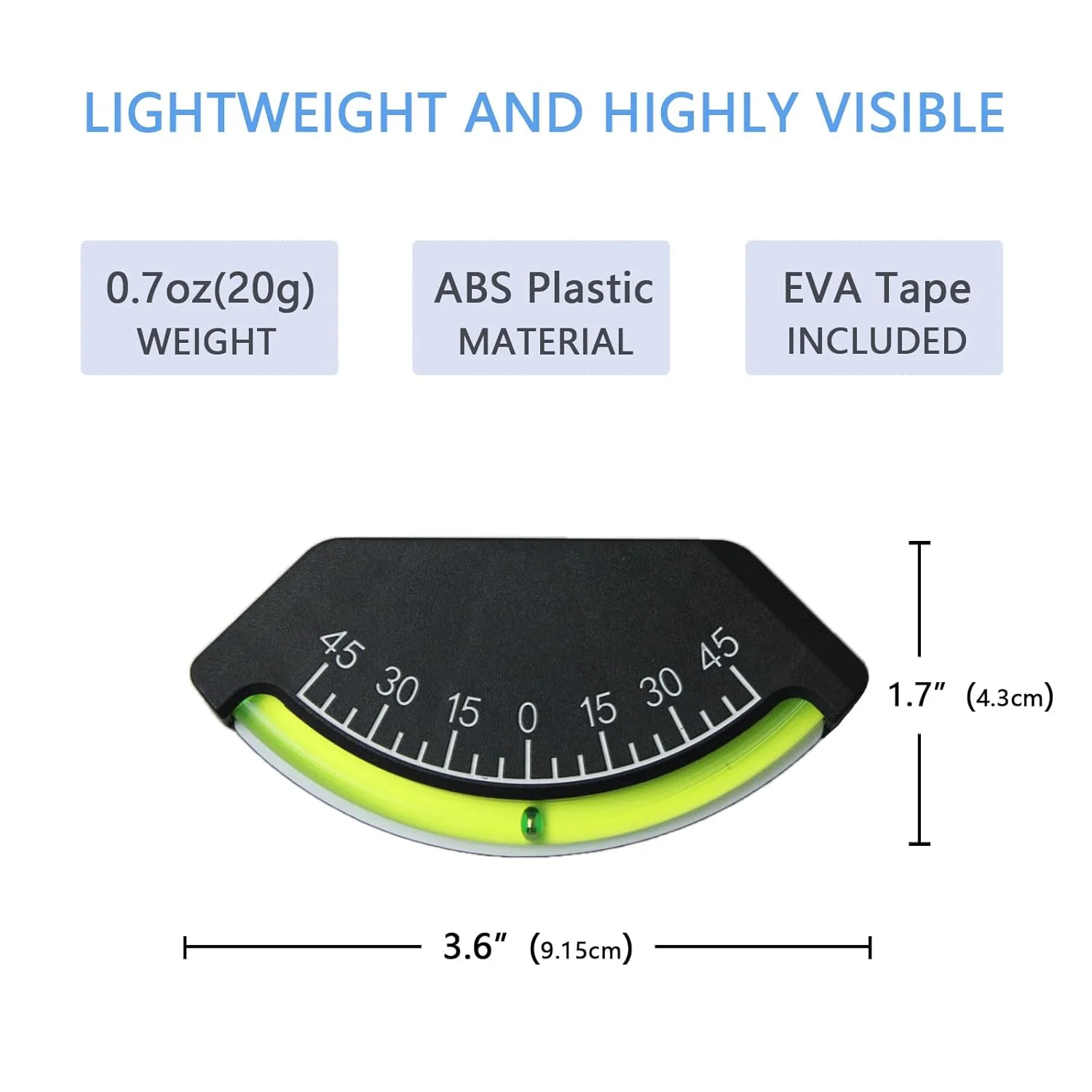 شیب سنج - تراز برای خودروهای آفرود، جیپ، کامیون، RV، کمپر، تریلر یا قایق - دقت بالا