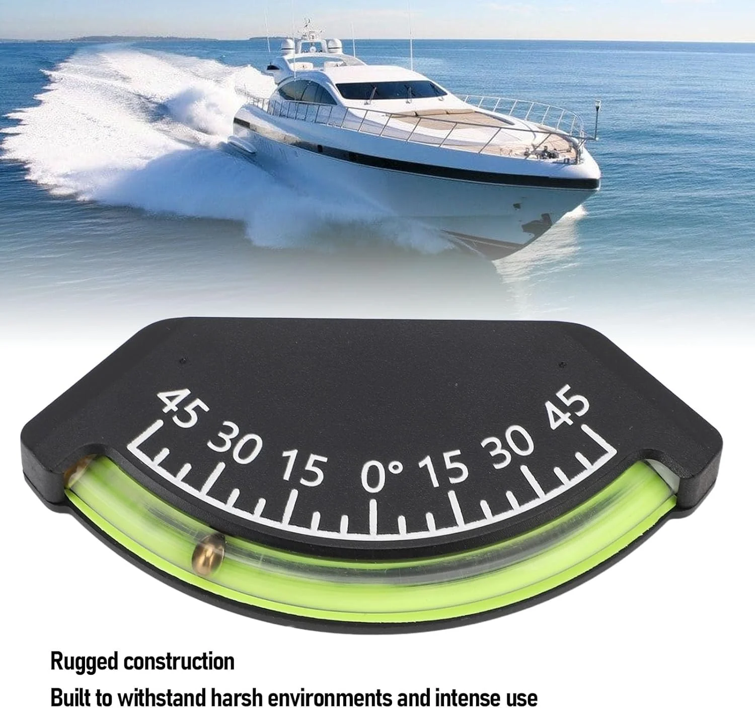 شیب سنج 45 درجه، اندازه گیری دقیق، مقاوم در برابر ضربه، نصب آسان برای خودروهای آفرود، کامیون، RV، تریلر، قایق