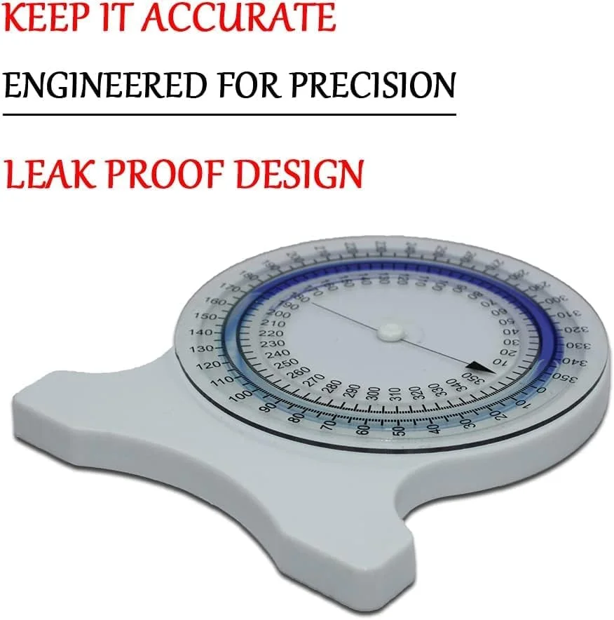 شیب سنج فیزیکی دقیق huangyunming - شیب سنج فیزیوتراپی پایه با صفحه چرخان 360 درجه، شیب سنج پزشکی دیجیتال با فونت های واضح، تست کننده دستی عضلات ضد نشت