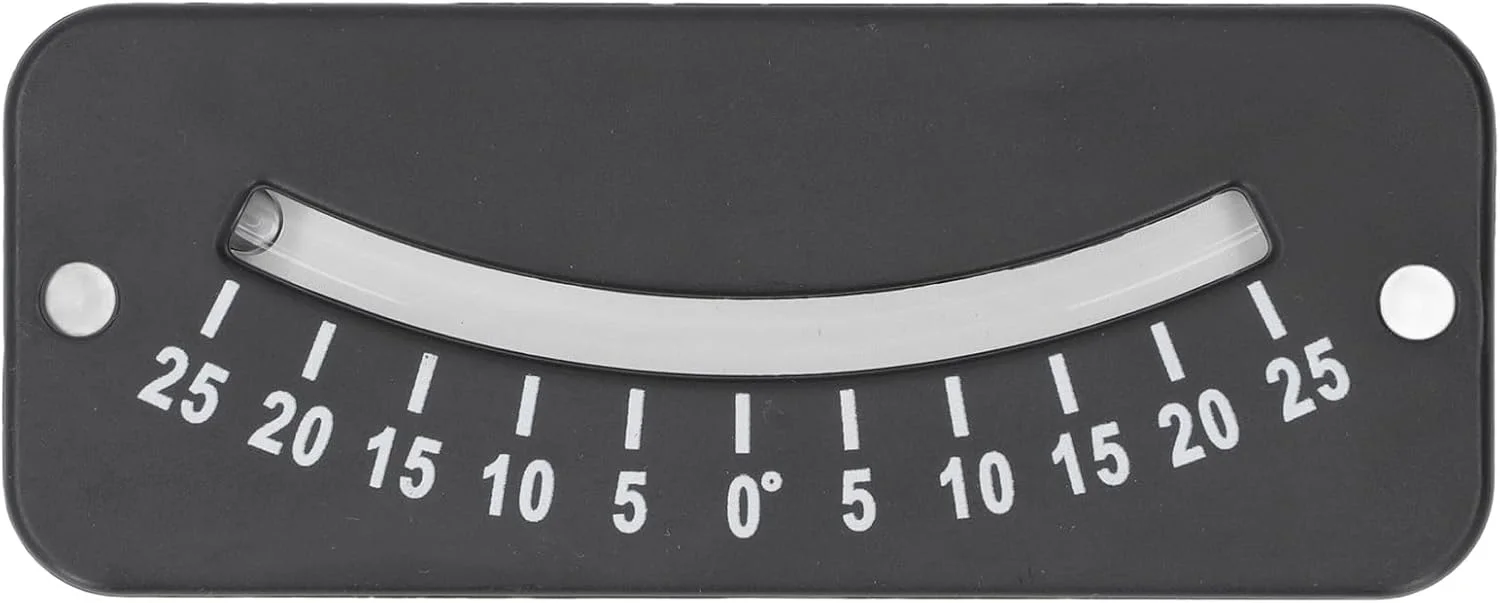 شیب سنج لوله شیشه ای Marhynchus 25 درجه ABS، تست زاویه ای کوچک با مقیاس شفاف برای تراز افقی، مناسب برای فرمان دوچرخه و موتورسیکلت