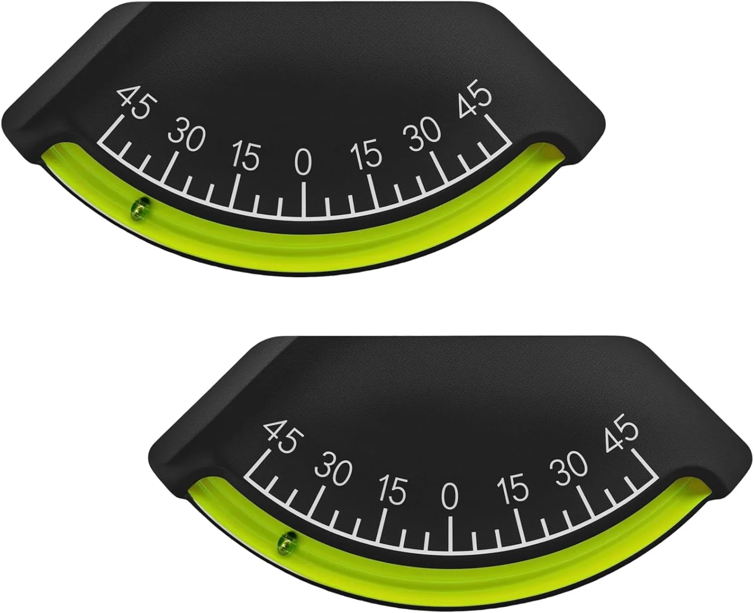 تراز حبابی RV بسته 2 عددی برای تریلر مسافرتی | شیب سنج حبابی و شیب سنج برای کمپر | قایق | تریلر | وسیله نقلیه آفرود | جیپ | کاروان و سیستم RV | سیستم تراز کمپر (0-45 درجه)