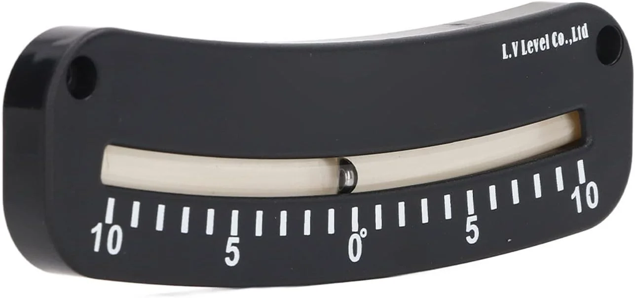 شیب سنج لوله ای Fafeicy با مقیاس واضح 10° تا 0° تا 10° و سوراخ ثابت برای تست زاویه افقی میکرو
