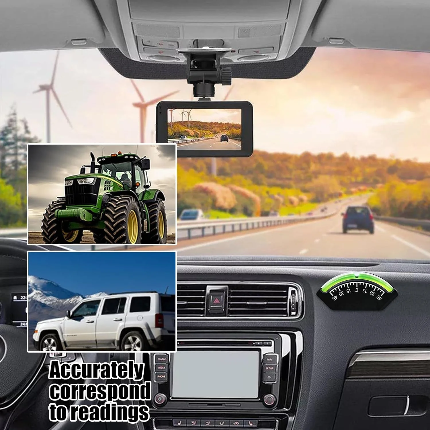 تراز حباب تریلر، شیب سنج خودرو برای RV | ابزار تراز ضد آب شیب سنج برای رانندگان، کمپینگ، وسایل نقلیه بیرونی، قایق ها، ون، قایقرانی، پارکینگ