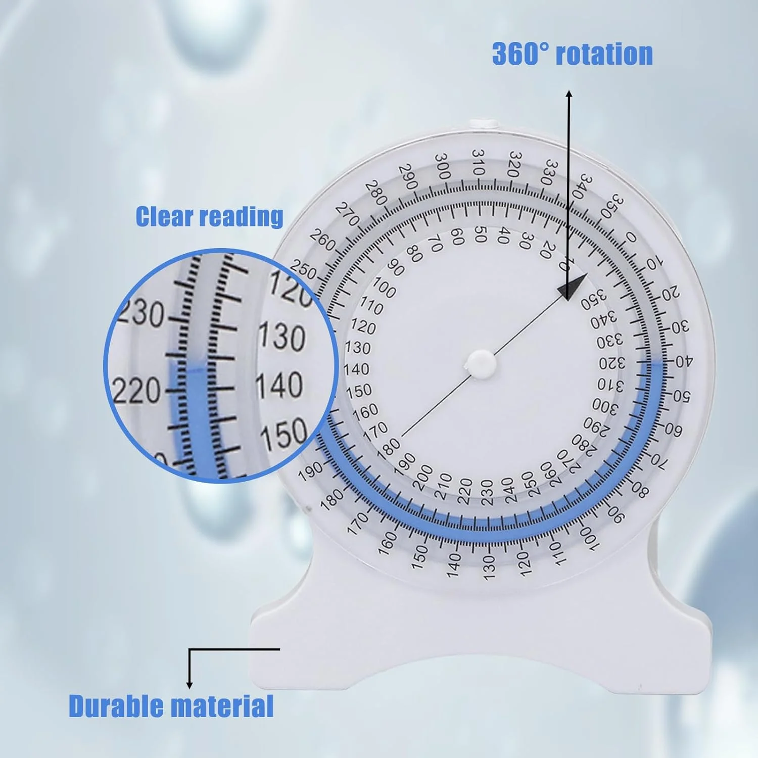 شیب سنج حبابی Baseline برای فیزیوتراپی، اندازه گیری دقیق، حباب بدون نشتی، ایده آل برای دانشجویان و متخصصان (آبی)