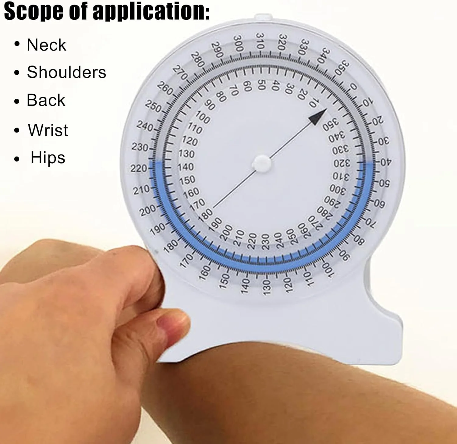 شیب سنج حبابی Baseline برای فیزیوتراپی، اندازه گیری دقیق، حباب بدون نشتی، ایده آل برای دانشجویان و متخصصان (آبی)