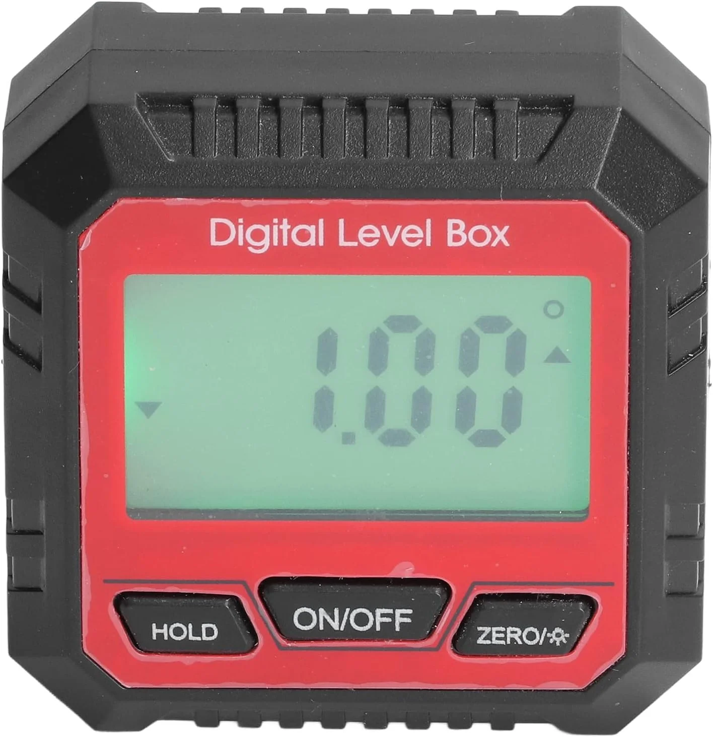 شیب سنج دیجیتال مغناطیسی 4x90 درجه، زاویه یاب، تراز، گونیا، نقاله الکترونیکی برای نجاری (قرمز)