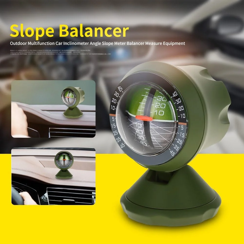 شیب سنج خودرو، تراز کننده شیب زاویه ای با حساسیت بالا با زاویه دید قابل تنظیم برای کمپینگ