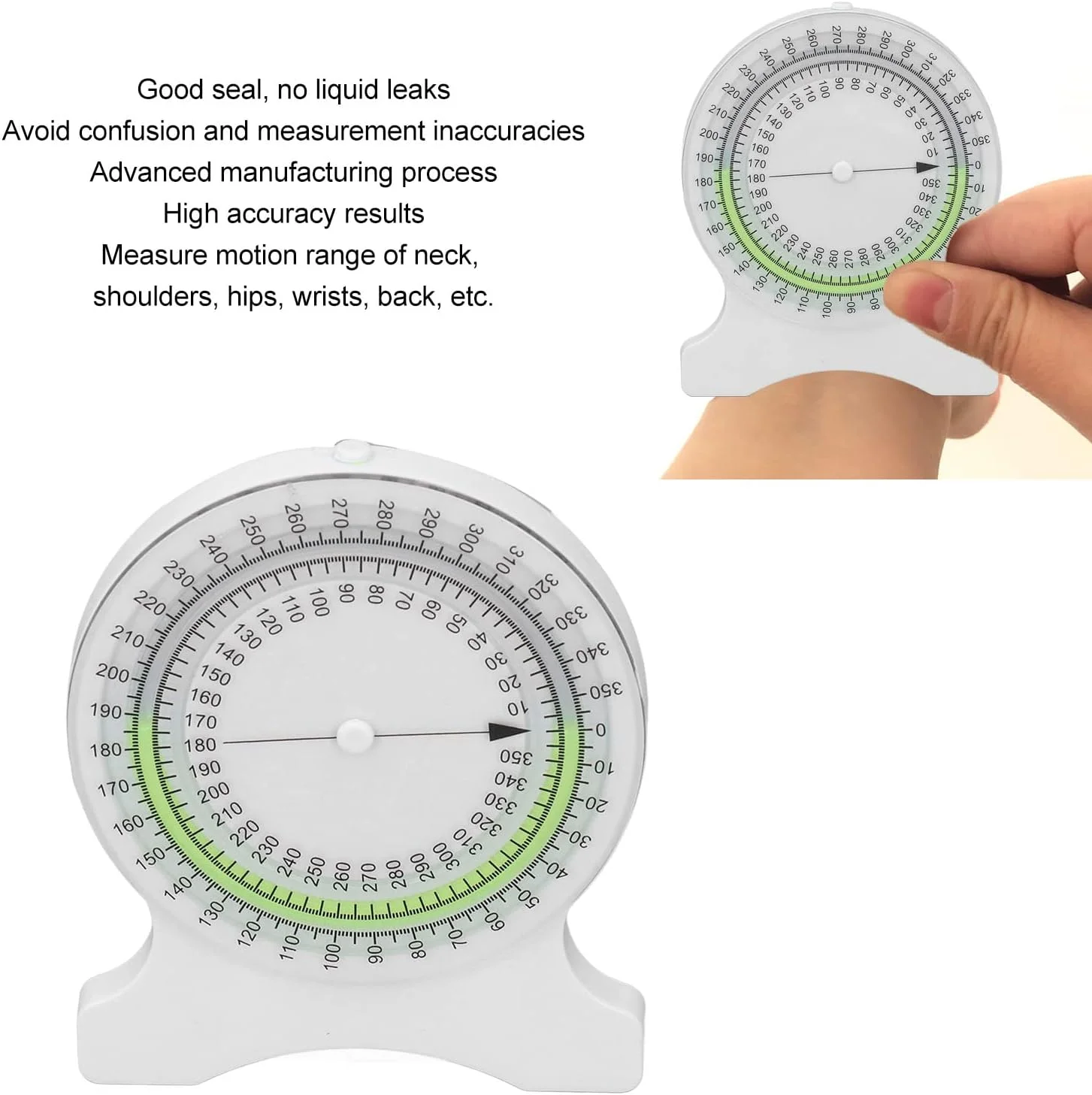 شیب سنج حباب دار غیر قابل نشت برای اندازه گیری دقیق (سبز)