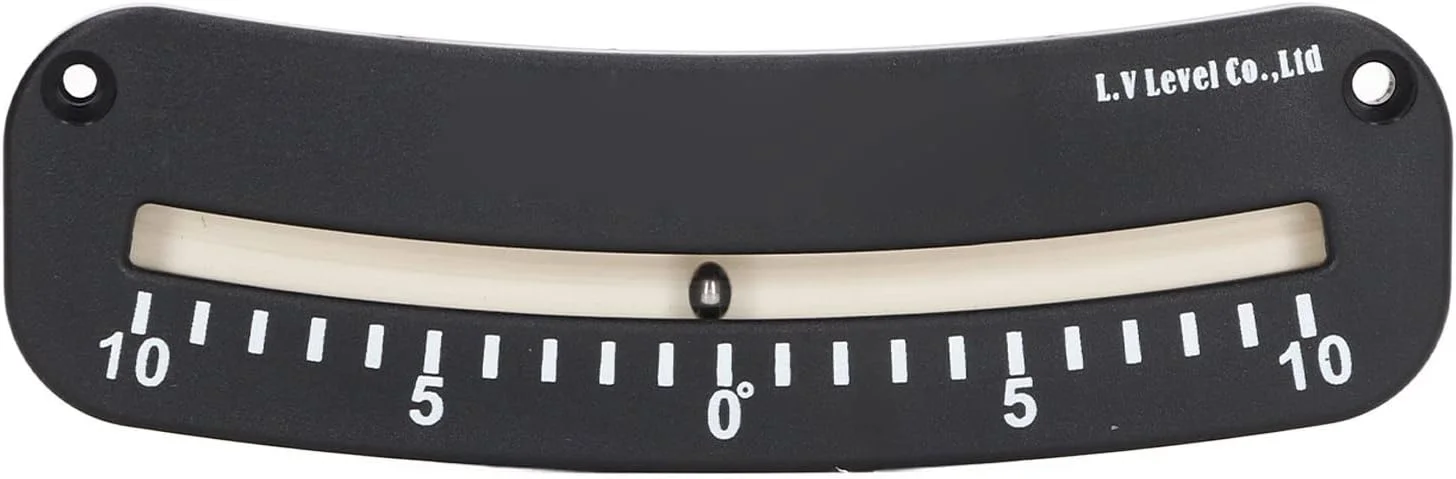 شیب سنج لوله ای NDNCZDHC، شیب سنج 10-10 درجه با مقیاس واضح و سوراخ ثابت برای کامیون، تریلر و قایق