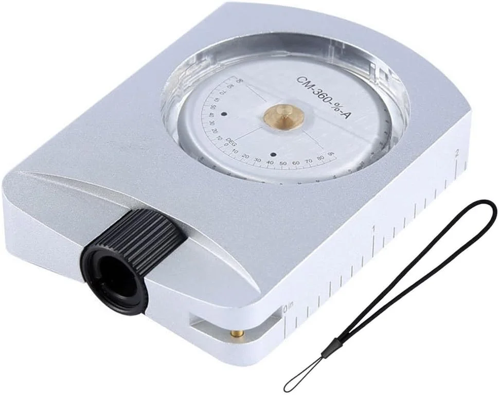 شیب سنج دستی، شیب سنج دقیق آلومینیومی ارتفاع سنج برای اندازه گیری ارتفاع و زوایای شیب جنگلداری و پیاده روی