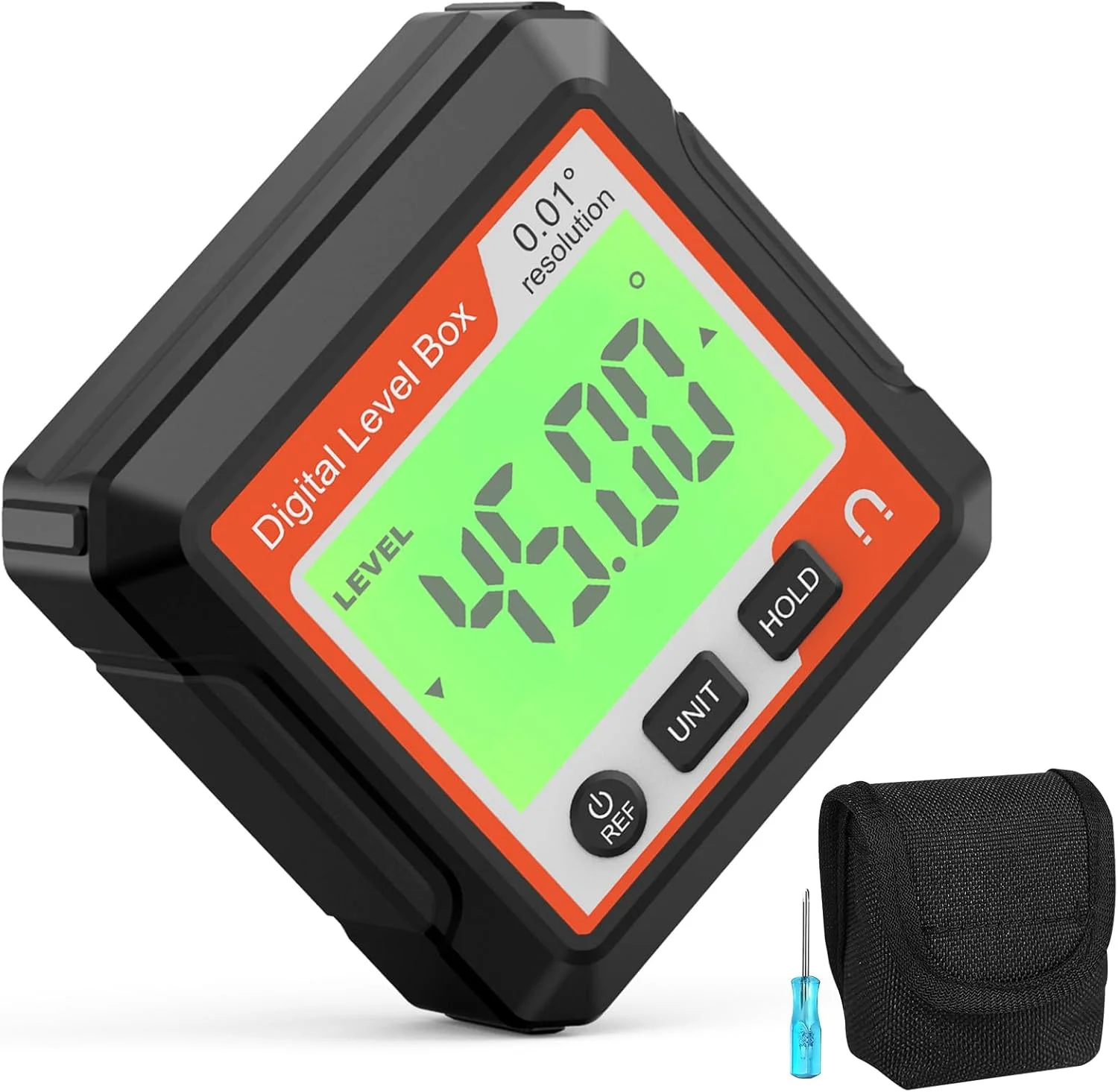 تراز دیجیتال زاویه سنج مغناطیسی، ابزار زاویه یاب الکترونیکی، شیب سنج، ابزار نجاری با آهنربا برای ساخت و ساز، نجاری و ماشین آلات (سیاه+سفید) (قرمز) تراز دیجیتال زاویه سنج مغناطیسی، ابزار زاویه یاب الکترونیکی، شیب سنج، ابزار نجاری با آهنربا برای ساخت و ساز، نجاری و ماشین آلات (سیاه+سفید) (قرمز)