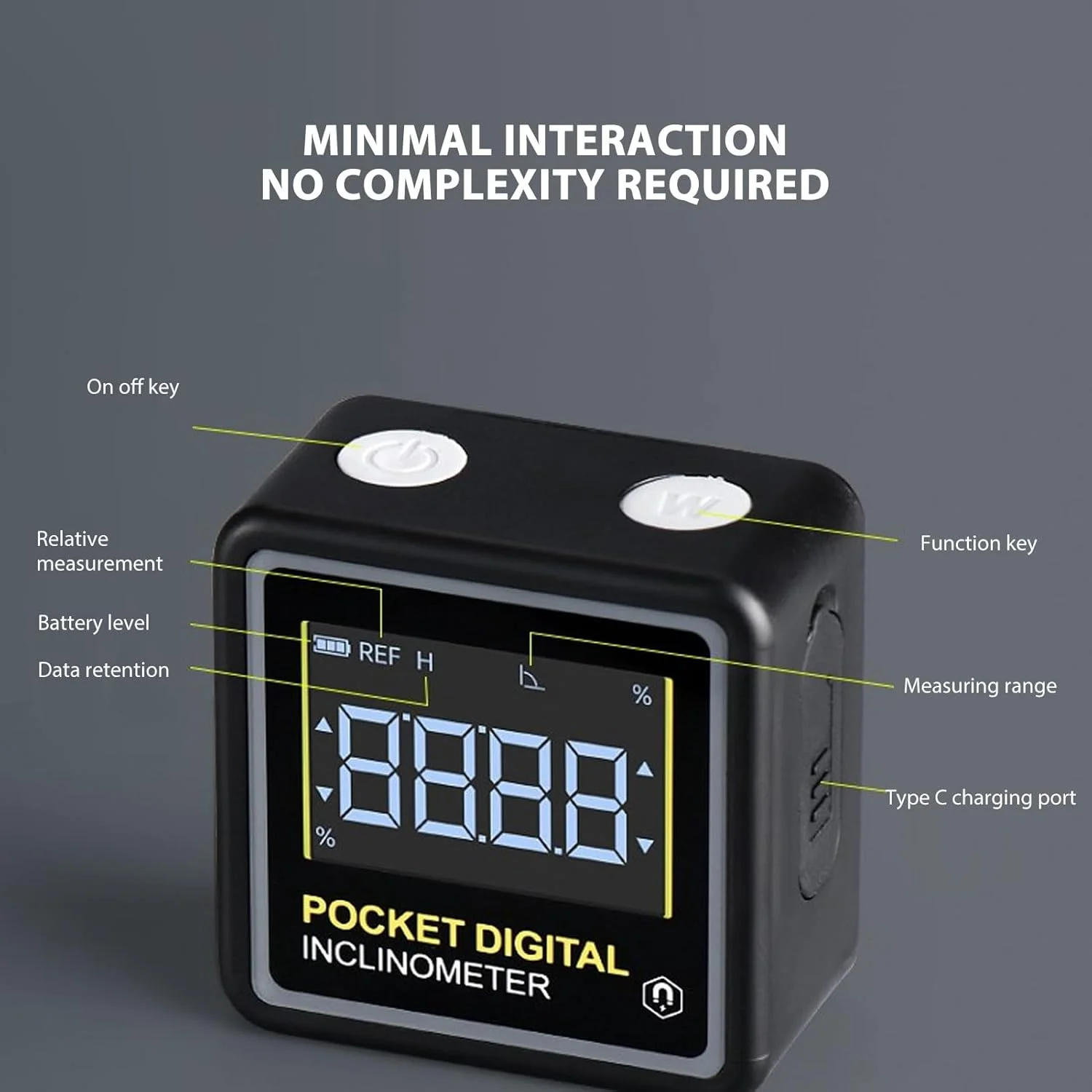 زاویه سنج دیجیتال جیبی، ابزار اندازه گیری زاویه مغناطیسی برای نجاری خانگی