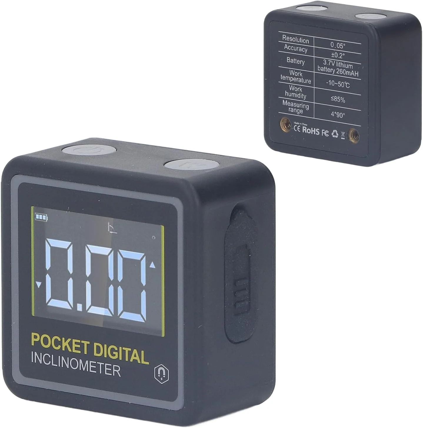 شیب سنج دیجیتال Marhynchus، زاویه یاب مغناطیسی برای نجاری، ابزار اندازه گیری جیبی قابل حمل برای مصارف خانگی، جنس ABS