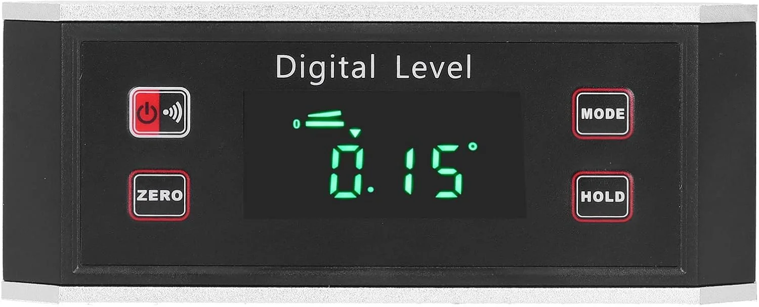 شیب سنج دیجیتال تراز پروتراکتور زاویه متر مکعبی نوع نواری جعبه شیب