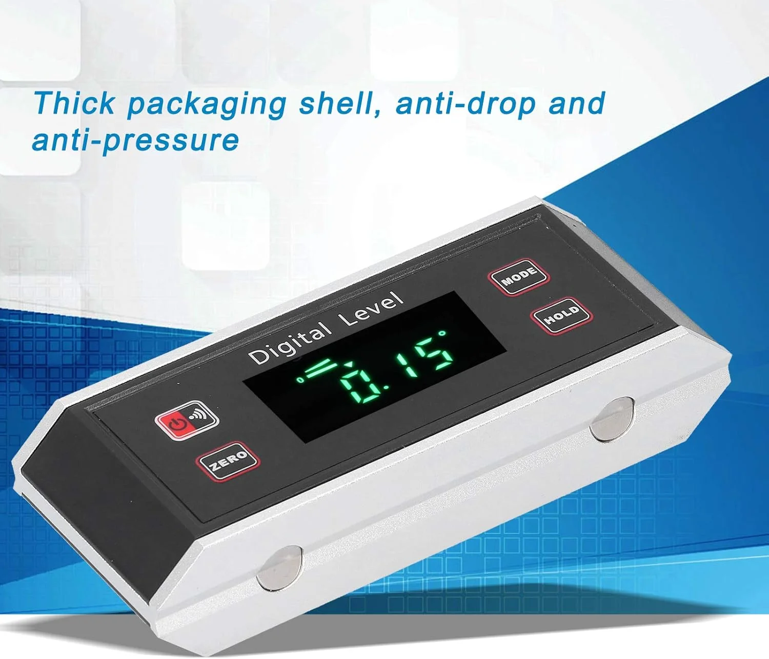 شیب سنج دیجیتال تراز پروتراکتور زاویه متر مکعبی نوع نواری جعبه شیب