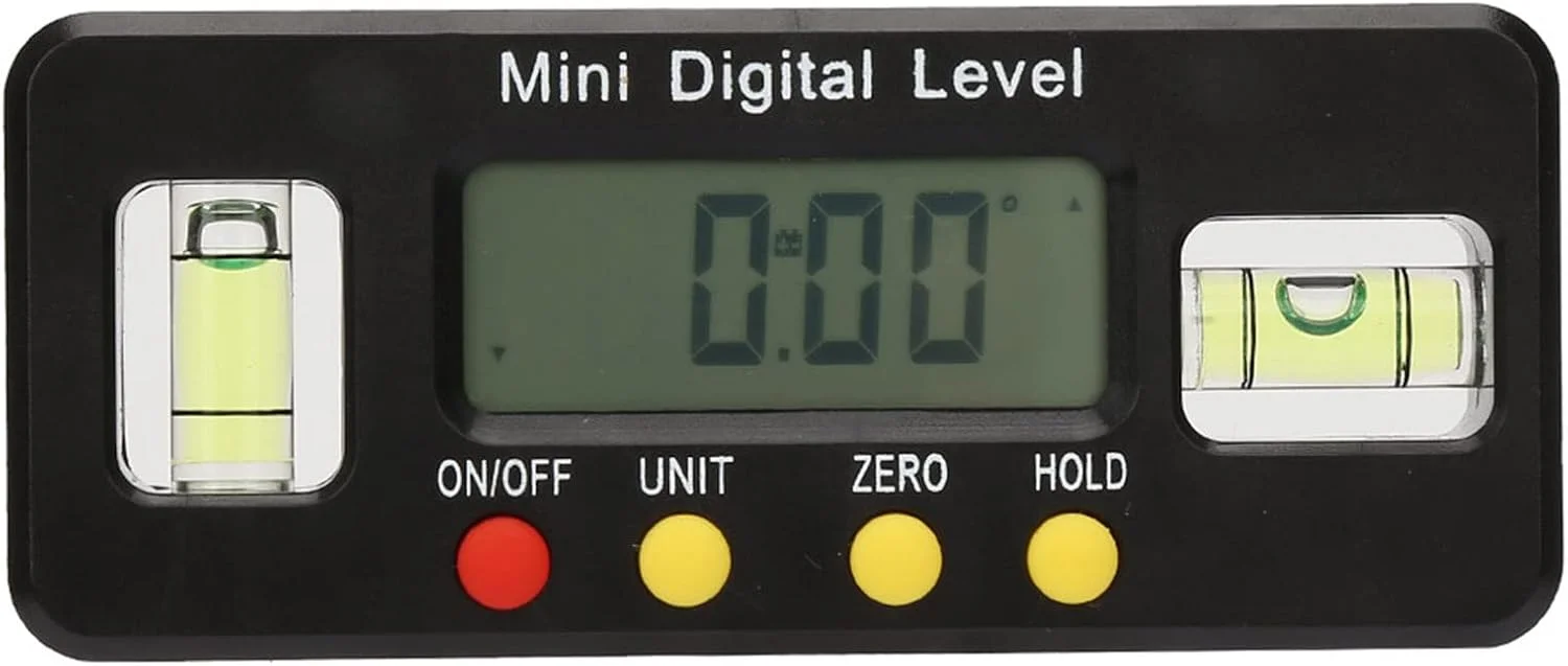 زاویه سنج دیجیتال قابل حمل Zerodis با پس زمینه مغناطیسی، عملکرد و دوام بالا، برای ساخت و ساز و بهبود خانه (100 میلی متر)