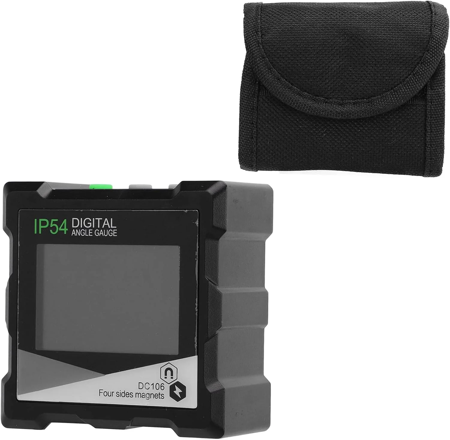 شیب سنج دیجیتال با پایه مغناطیسی، نمایشگر LED با نور پس زمینه، خاموش شدن خودکار، اندازه گیری دقیق برای ماشین آلات نجاری و خودرو