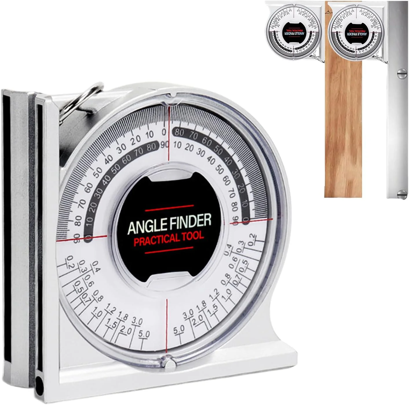 زاویه یاب | زاویه یاب مغناطیسی، ابزار دقیق اندازه گیری شیب سنج برای پروژه های نجاری، ساخت و ساز و مبلمان