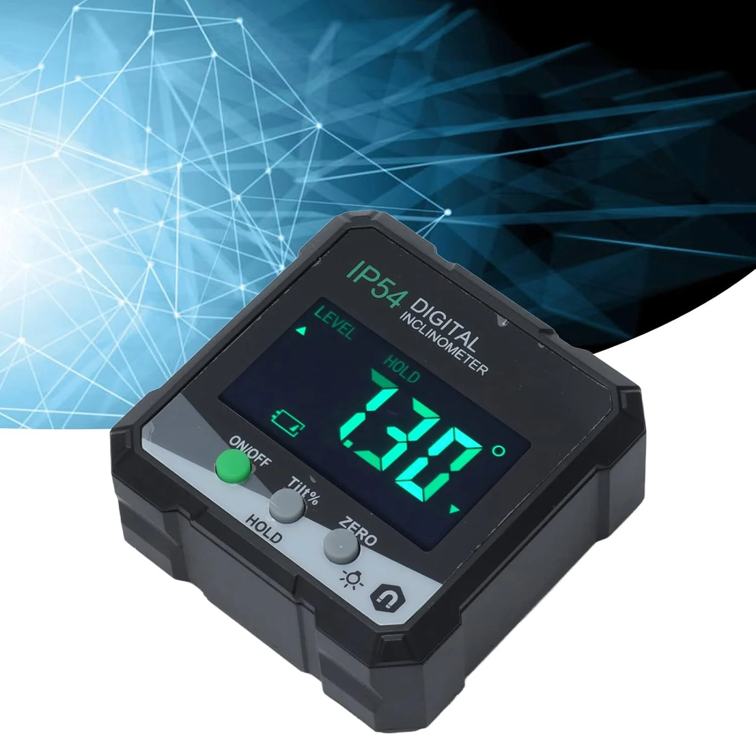 شیب سنج الکترونیکی عمومی، ترازوی دیجیتال مغناطیسی قابل حمل با کاربری آسان برای اندازه گیری زوایا