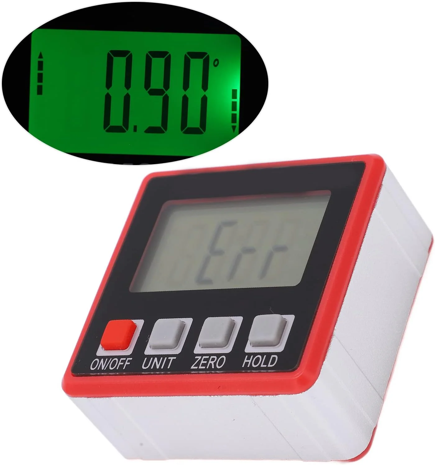 زاویه سنج دیجیتال ال ای دی باکزئو، شیب سنج قابل حمل 4x90 درجه برای اندازه گیری در ساخت و ساز