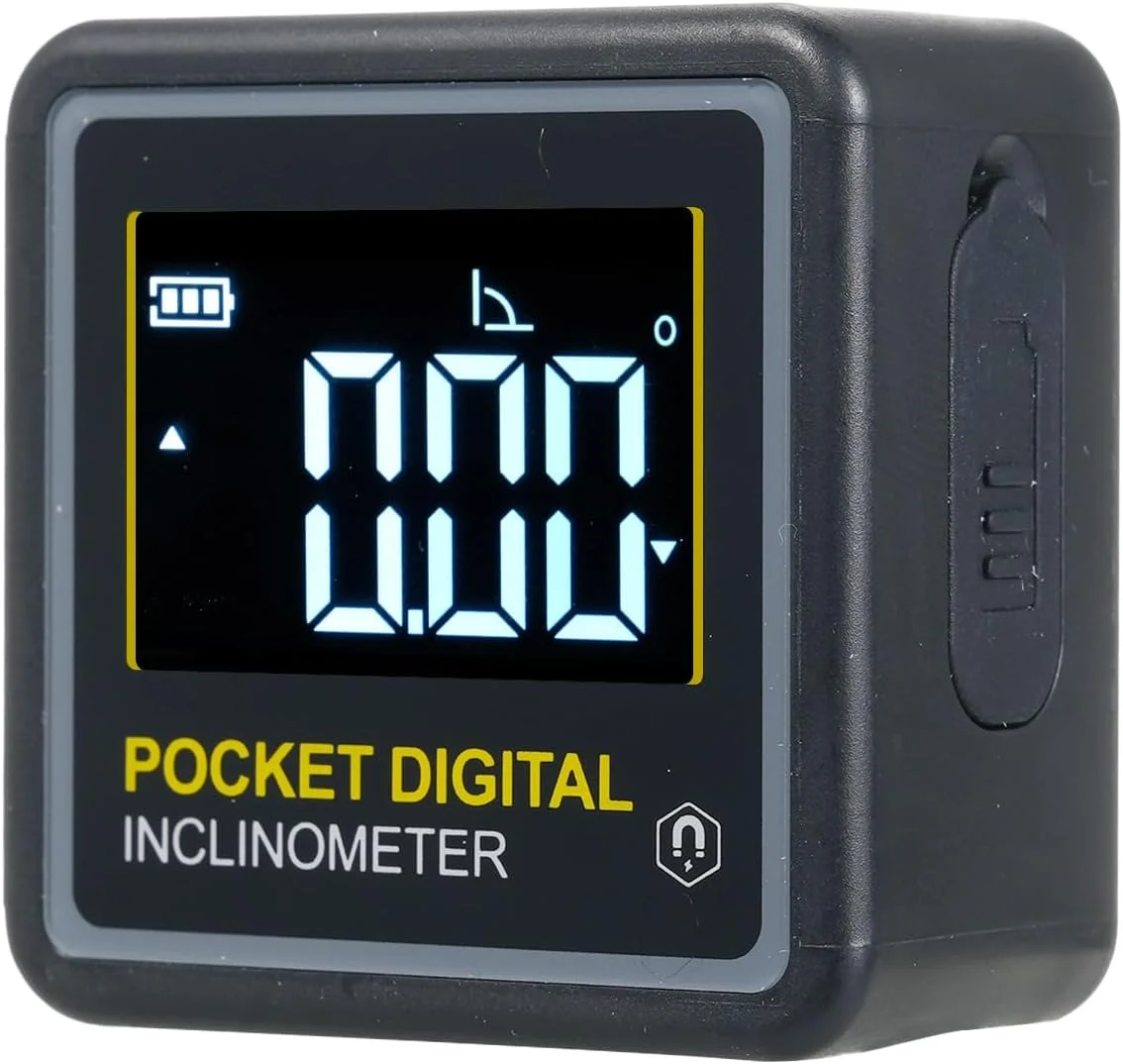شیب سنج دیجیتال قابل حمل Pepisky با نور پس زمینه LCD، ترازوی زاویه ای دیجیتال، خط کش زاویه ای تک طرفه، تراز دیجیتال چند منظوره با 2 حالت، زاویه یاب شیب سنج دیجیتال قابل حمل Pepisky با نور پس زمینه LCD، ترازوی زاویه ای دیجیتال، خط کش زاویه ای تک طرفه، تراز دیجیتال چند منظوره با 2 حالت، زاویه یاب