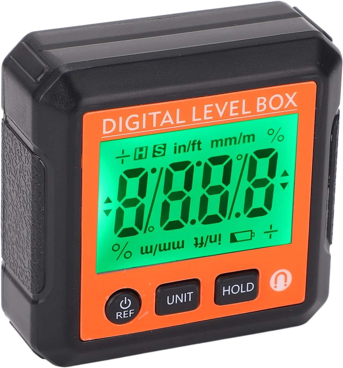 جعبه تراز دیجیتال مهندسی شیب سنج زاویه یاب نمایشگر دیجیتال زاویه ای تراز زاویه سنج (نارنجی) جعبه تراز دیجیتال مهندسی شیب سنج زاویه یاب نمایشگر دیجیتال زاویه ای تراز زاویه سنج (نارنجی)