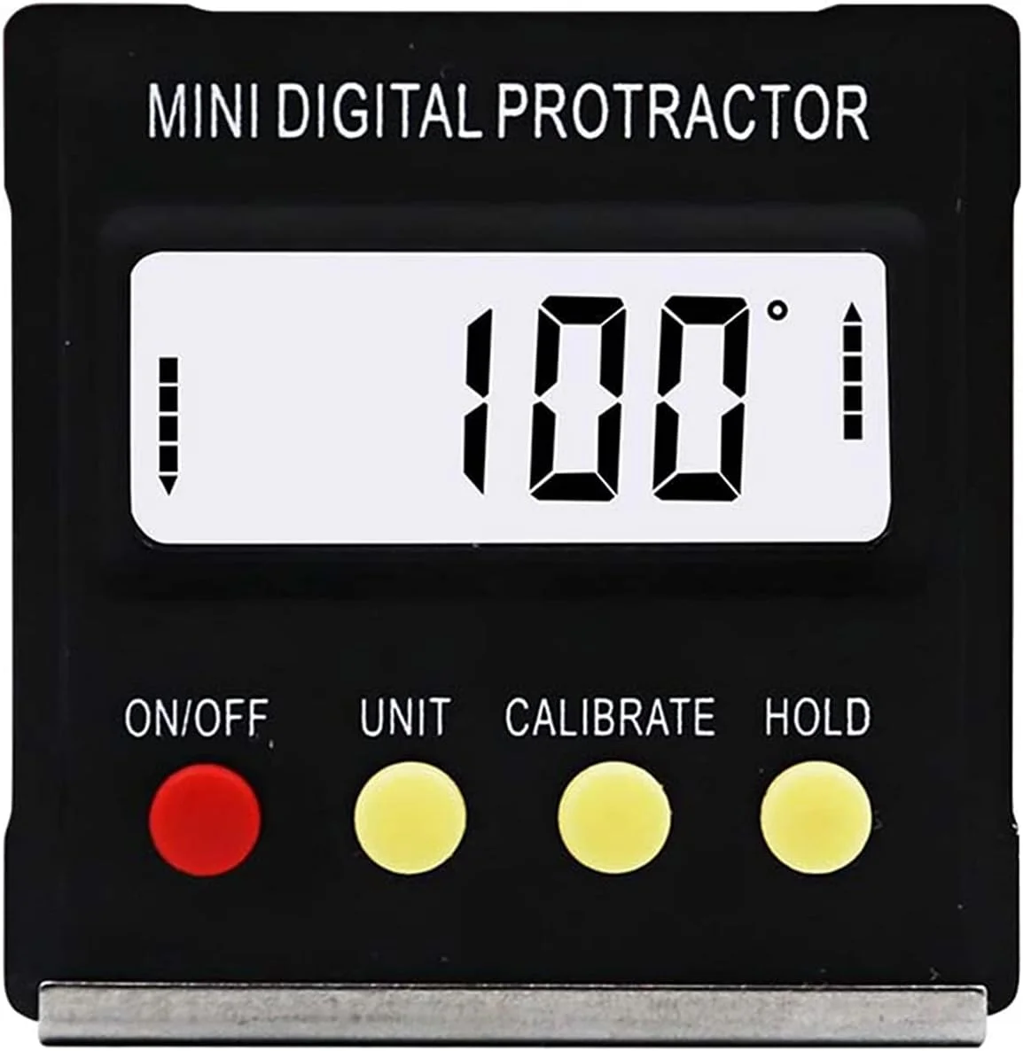 زاویه سنج دیجیتال کوچک 360 درجه، جعبه تراز الکترونیکی با پایه مغناطیسی، ابزار اندازه گیری