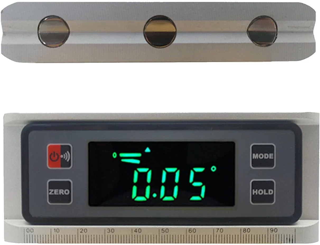 جعبه تراز دیجیتال قابل حمل - جعبه تراز دیجیتال چند ابزاره بادوام، شیب سنج و نقاله مغناطیسی دقیق برای نجاری و ساخت و ساز جعبه تراز دیجیتال قابل حمل - جعبه تراز دیجیتال چند ابزاره بادوام، شیب سنج و نقاله مغناطیسی دقیق برای نجاری و ساخت و ساز