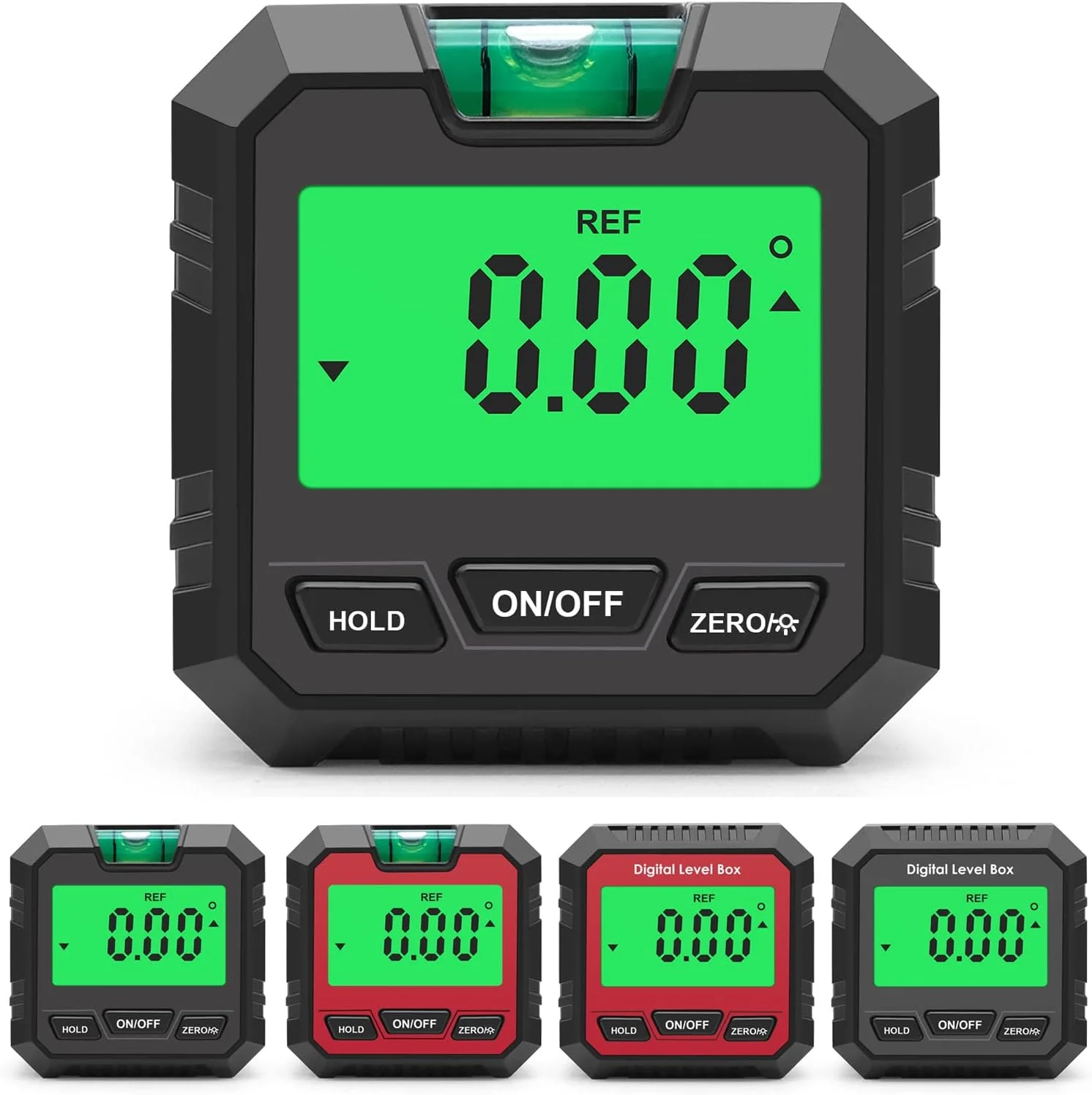 شیب سنج دیجیتال کوچک / تراز 3 در 1 / زاویه یاب / زاویه سنج / گونیا 90 درجه / جعبه تراز دیجیتال برای محدوده اندازه گیری 4 x 90 درجه