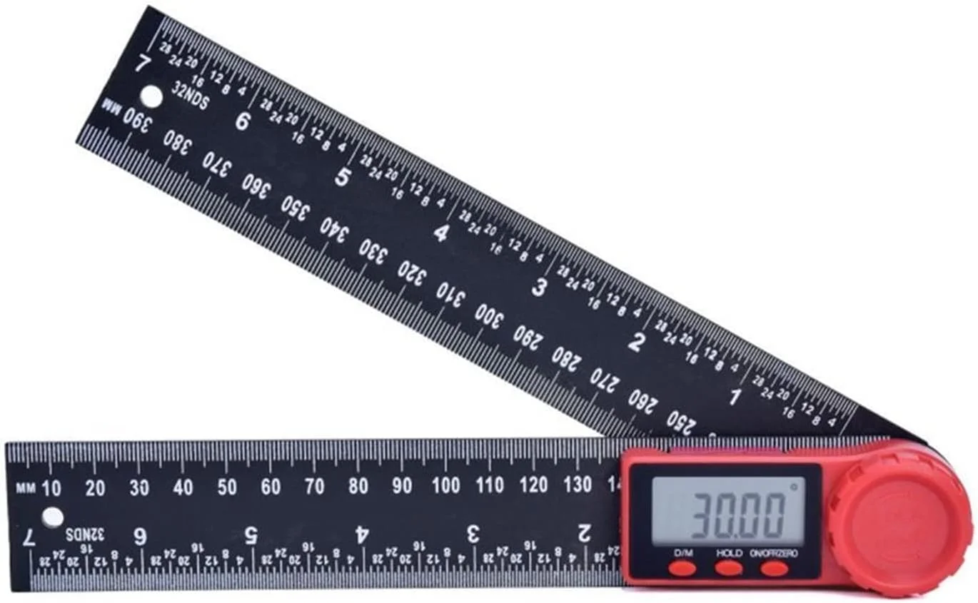 زاویه سنج دیجیتال 2 در 1 200 میلی متری، شیب سنج زاویه ای، گونیا الکترونیکی دیجیتال، نقاله، ابزار اندازه گیری زاویه یاب