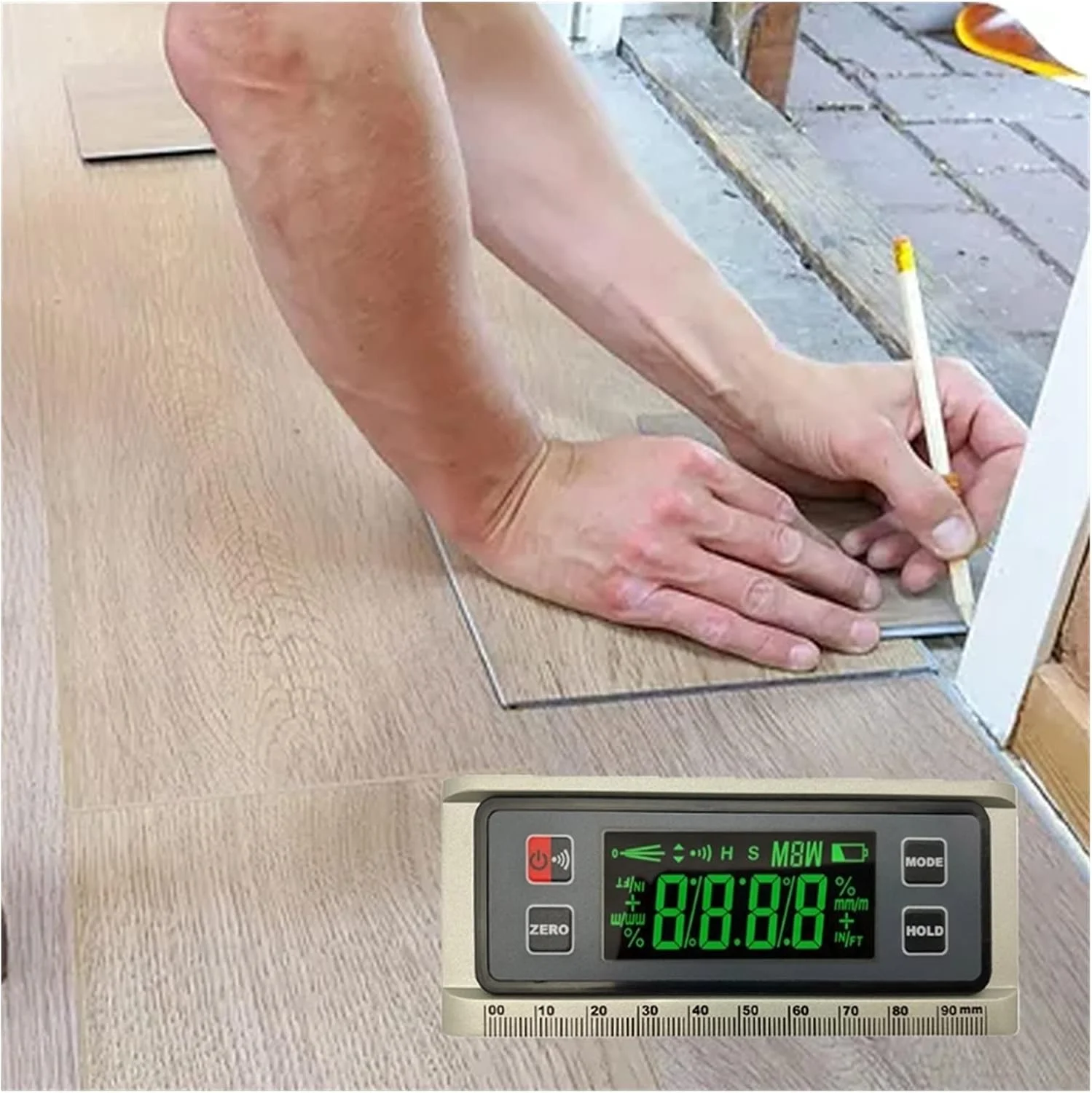 شیب سنج دیجیتال زاویه یاب تراز شیب سنج ابزار اندازه گیری آلیاژ آلومینیوم مغناطیسی