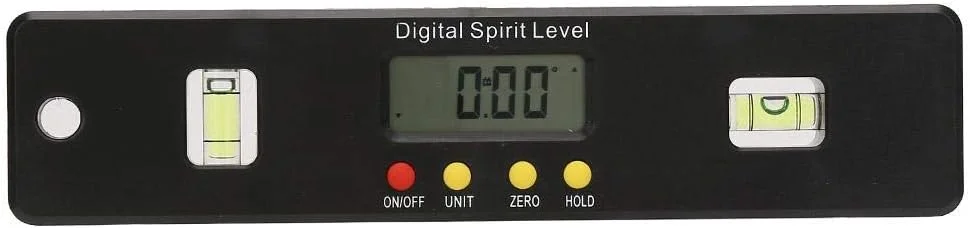 زاویه سنج دیجیتال، شیب سنج دیجیتال دقیق، برای صنعتگران، سازندگان، هنرمندان، دکوراسیون و نگهداری و اندازه گیری سطح (200 میلی متر)