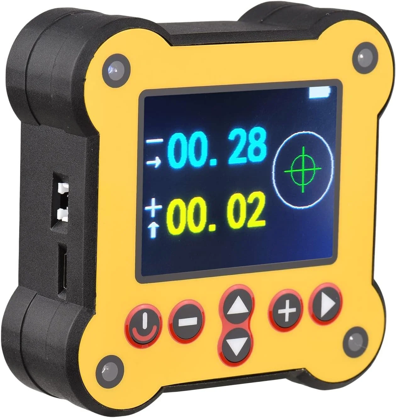 ترازوی دیجیتال دو محوره Fawoonu، دقت 0.02 درجه، جعبه تراز زاویه یاب با رابط کنترل خروجی، ابزار تراز الکتریکی برای ساخت ماشین آلات نجاری