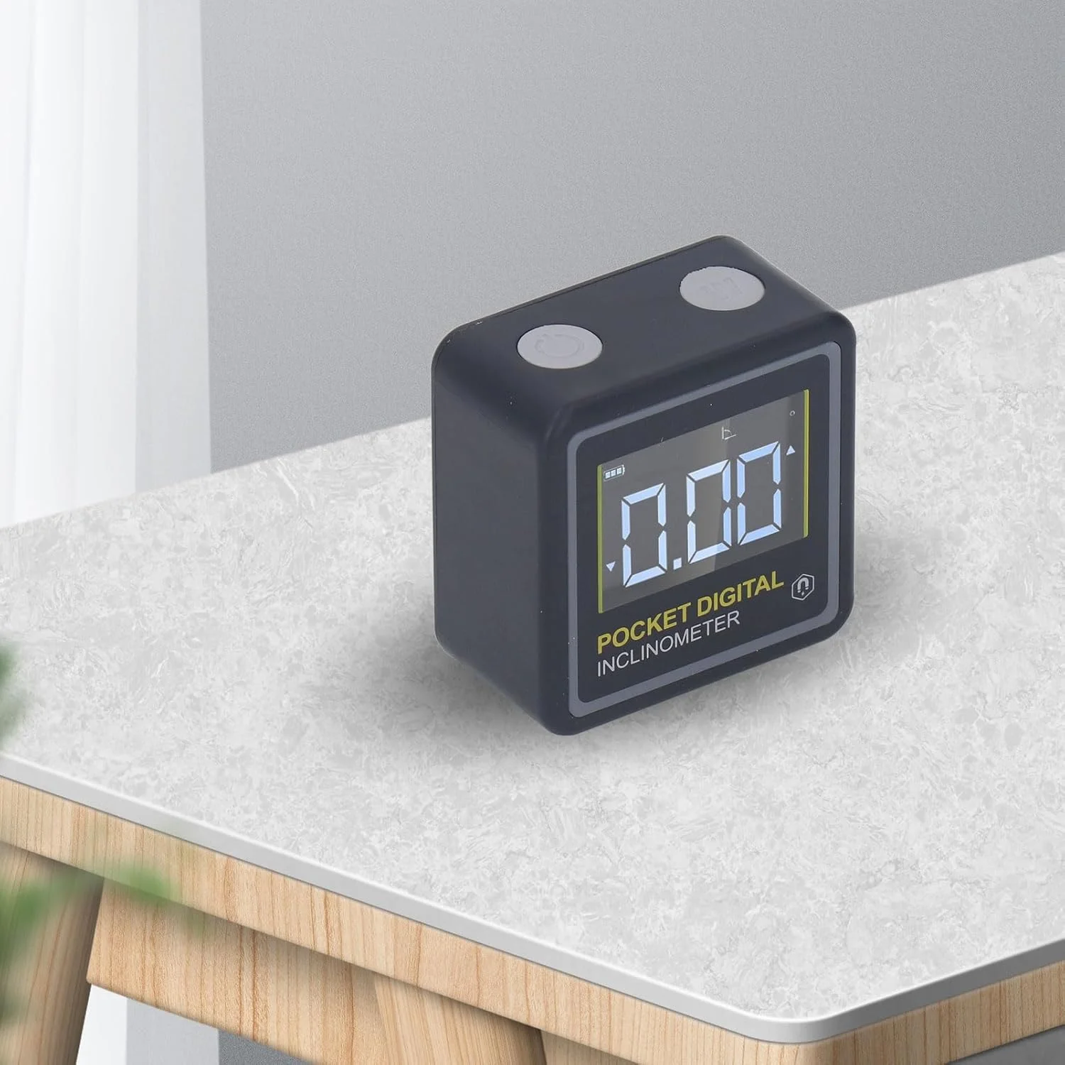 زاویه یاب دیجیتال مغناطیسی، شیب سنج دیجیتال اره میزی با نور پس زمینه 4 عدد 90 درجه یاب زاویه برای نجاری