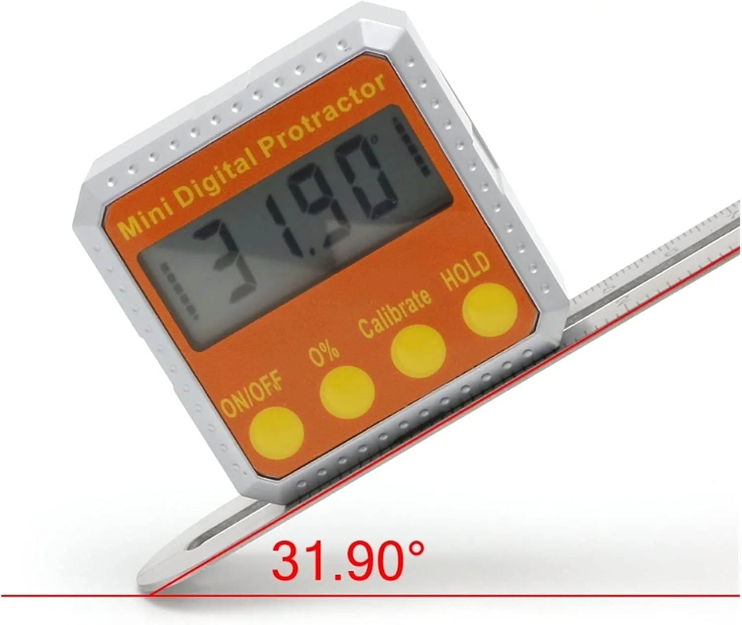 زاویه سنج دیجیتال کوچک 360 درجه HOKVJ، جعبه تراز الکترونیکی با پایه مغناطیسی دوگانه، ابزار اندازه گیری زاویه الکترونیکی