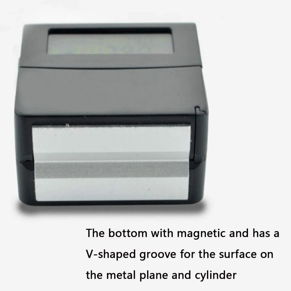 زاویه یاب دیجیتال، شیب سنج دیجیتال مغناطیسی با صفحه نمایش چرخشی، ابزار اندازه گیری نقاله ال سی دی برای نجاری، خودرو و سایر موارد